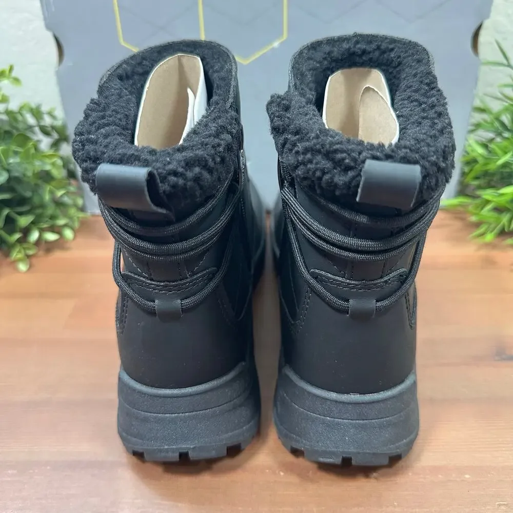 Khombu Women's Sarah Water Repellent‎ Ankle Boots Black Size 6
